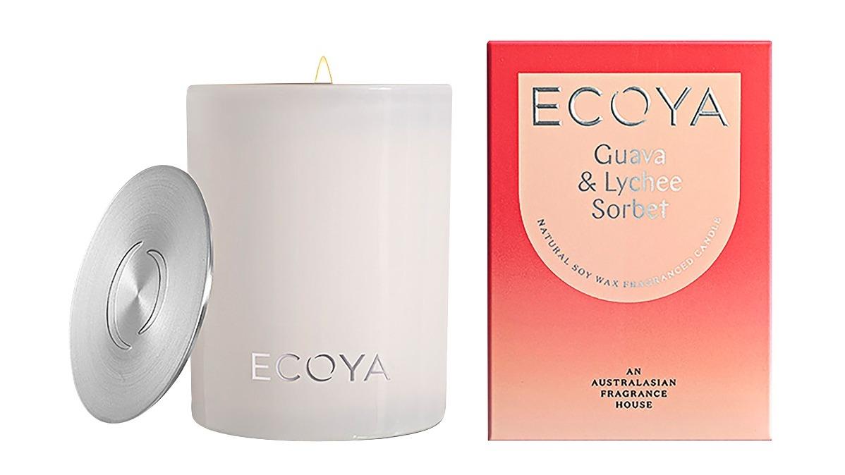 Ecoya Guava & Lychee Sorbet 400g Madison Candle