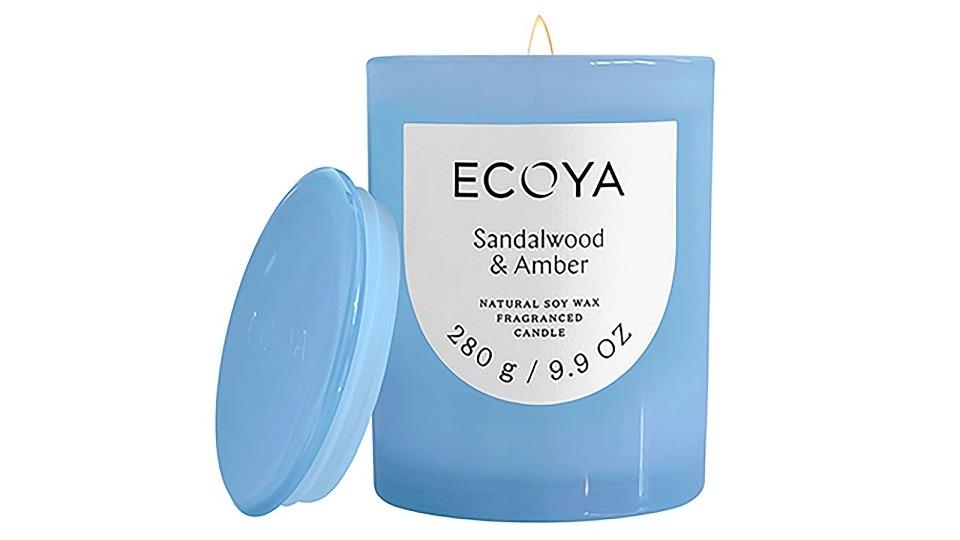 Ecoya Sandalwood & Amber 280g Metro Candle