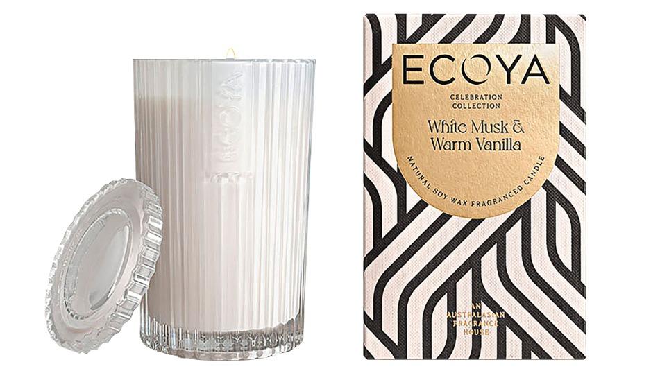 Ecoya Celebration White Musk & Warm Vanilla 450g Candle 
