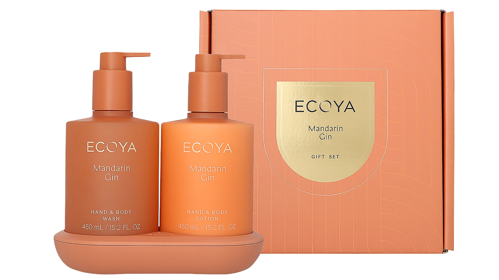 Ecoya Mandarin Gin Bathroom Edit - Wash & Lotion Set