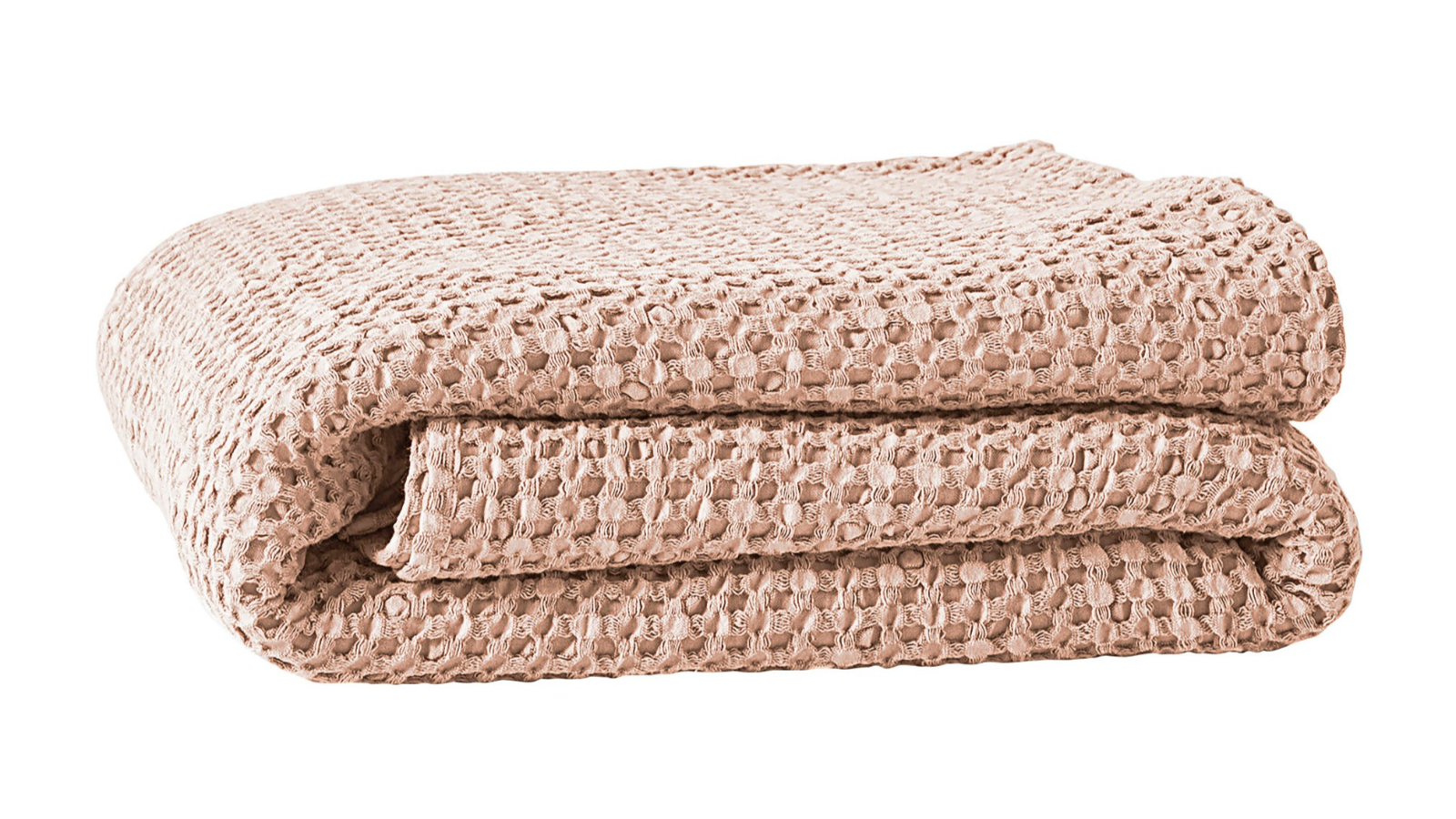 Aura Waffle Shell Pink Throw