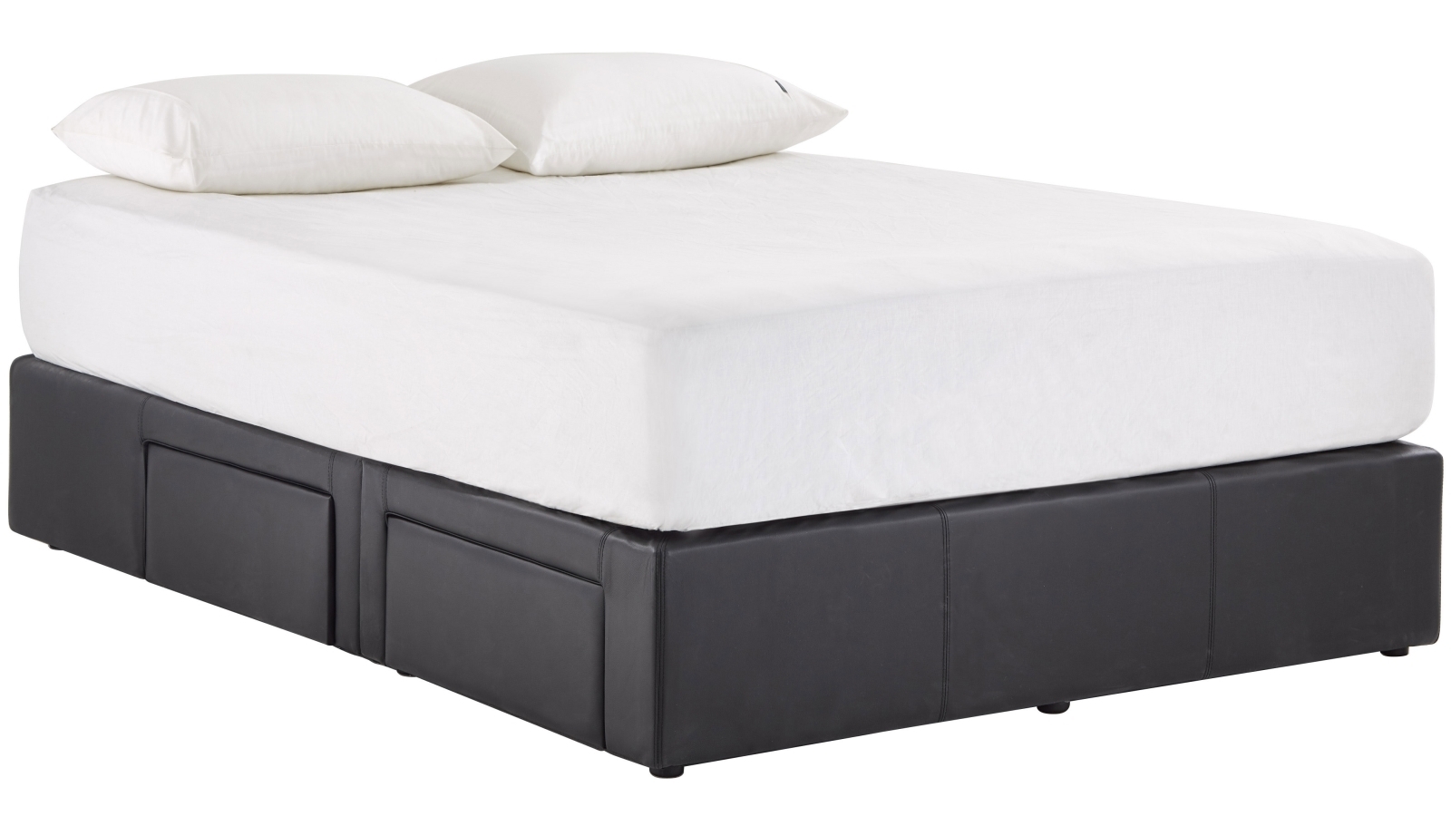 Aria 4-Drawer Leather Bed Base