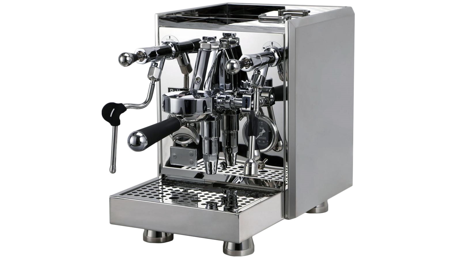 Bellezza Guila Slim Design Heat Exchange Coffee Machine - Chrome