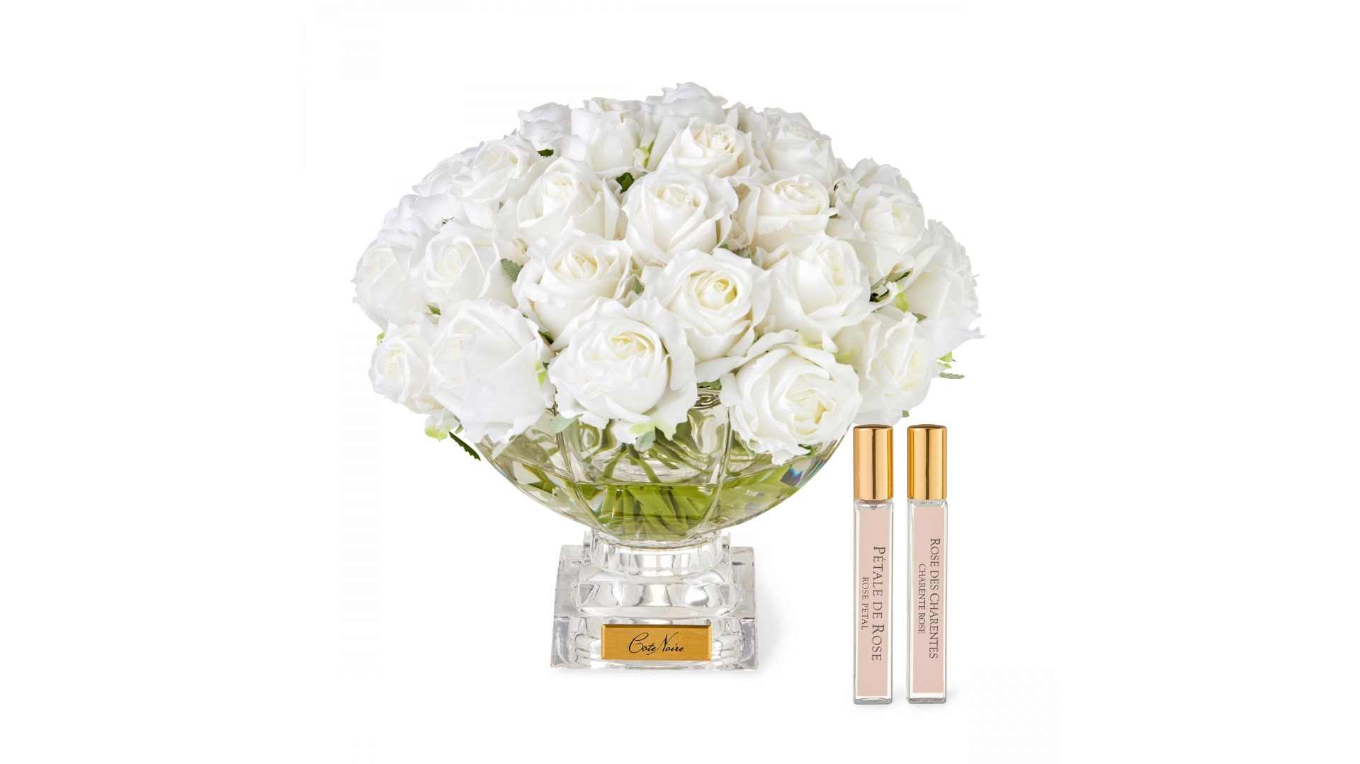 Cote Noire Gold Badge White Centrepiece