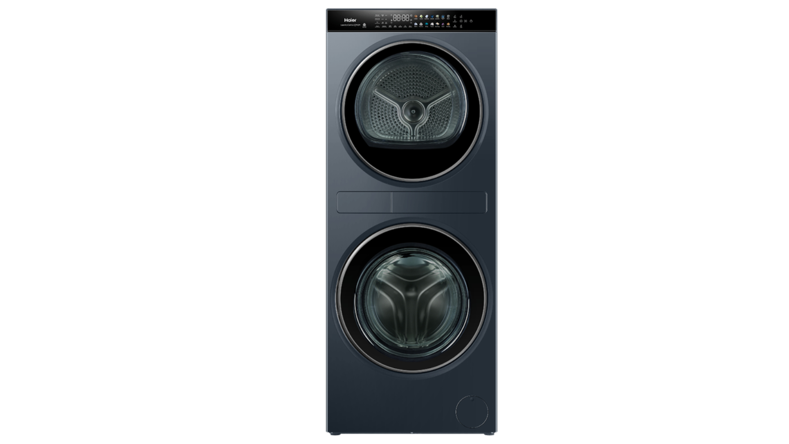 Haier 12kg/9kg 600 Series All-in-One Stacked Washer Dryer Combo - Black
