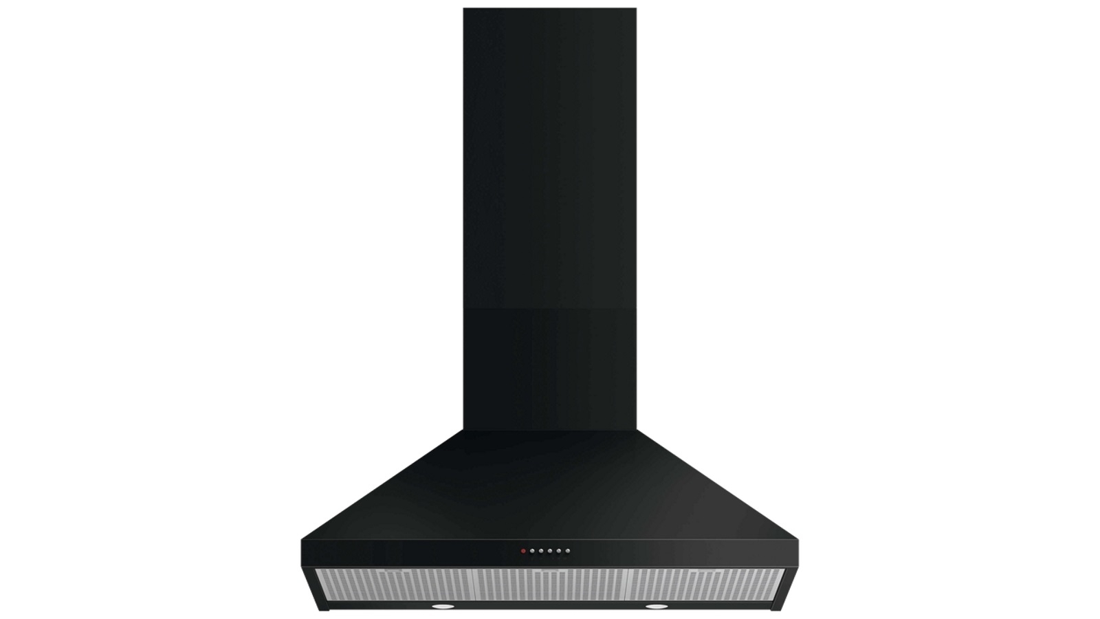 Fisher & Paykel 90cm Series 7 Pyramid Chimney Wall Rangehood - Black