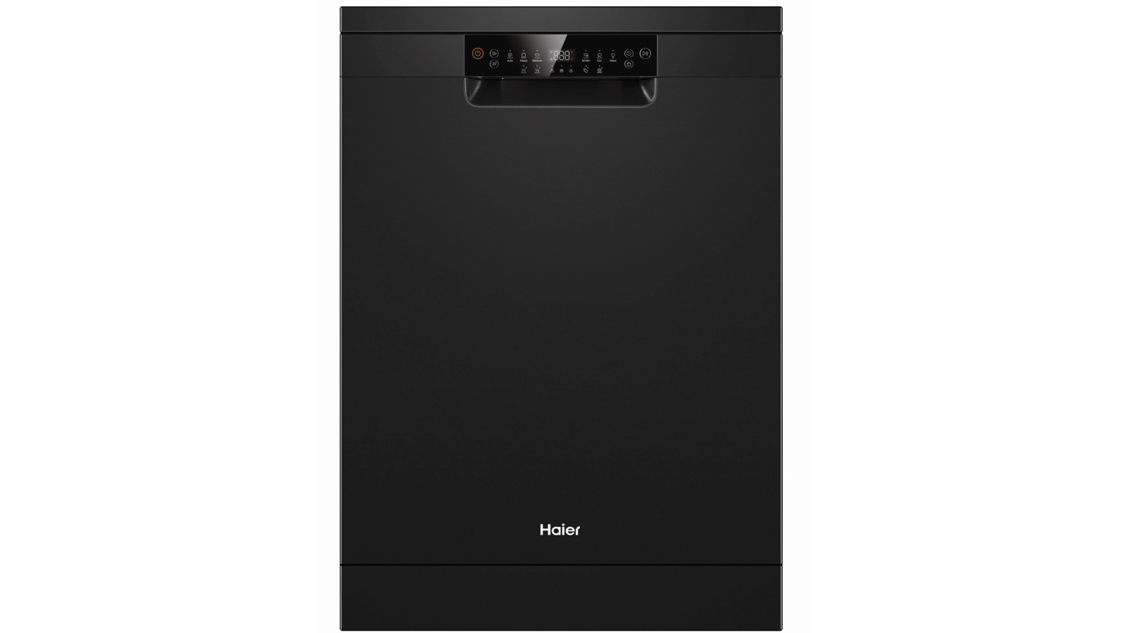 Haier 15 Place Setting Freestanding Dishwasher with Advanced Wash Modifier - Black