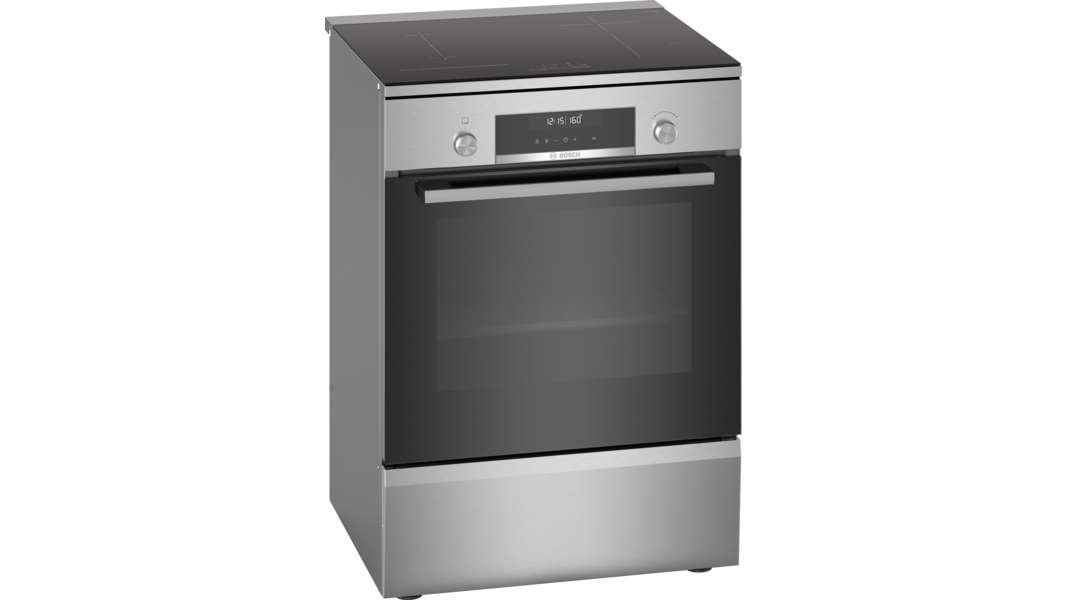 Bosch 600mm Series 6 Pyrolytic Freestanding Induction Cooker Stainless Steel Domayne