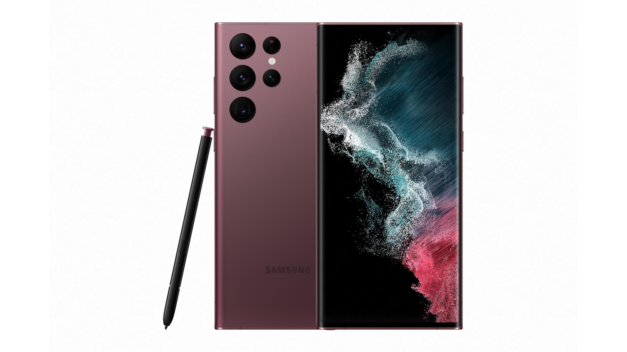 Samsung Galaxy S22 Ultra 512GB - Burgundy | Domayne