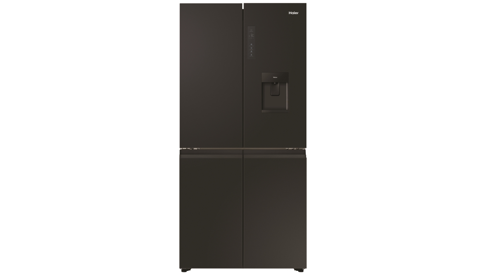 Haier 507L Quad Door Fridge with Ice & Plumbed-in Water Dispenser - Black