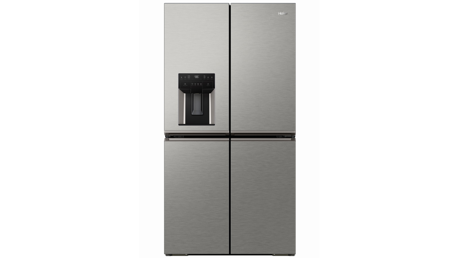 Haier 601L Quad Door Fridge with Ice & Water Dispenser - Satina