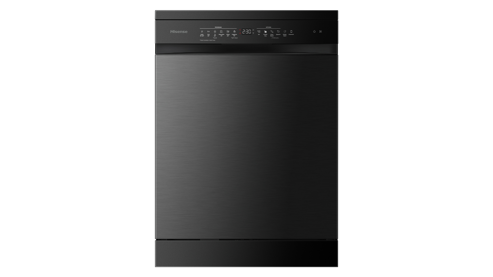Hisense 16 Place Auto Dose Dishwasher - Black Steel