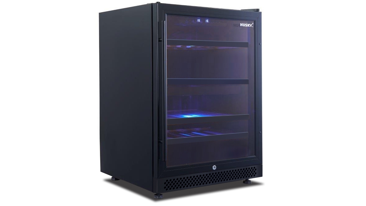 Husky Riserva 154L Dual Zone Wine Cabinet with LED Internal Light