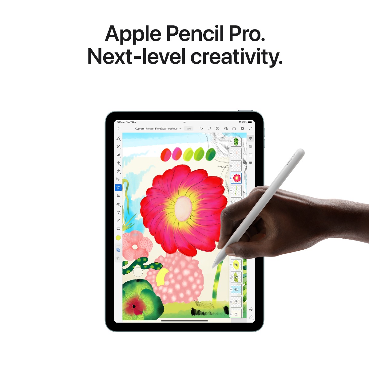 iPad Air M2 13インチ 128GB+Apple Pencil Pro Apple iPad Air M2 13-inch Wi-Fi 128GB with Standard Glass - Space