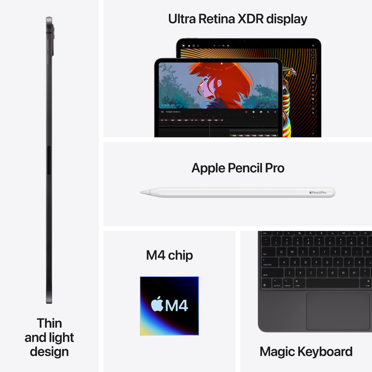 iPad Pro 11インチ 見くびっ M4 1TB Cellular Care ケース付