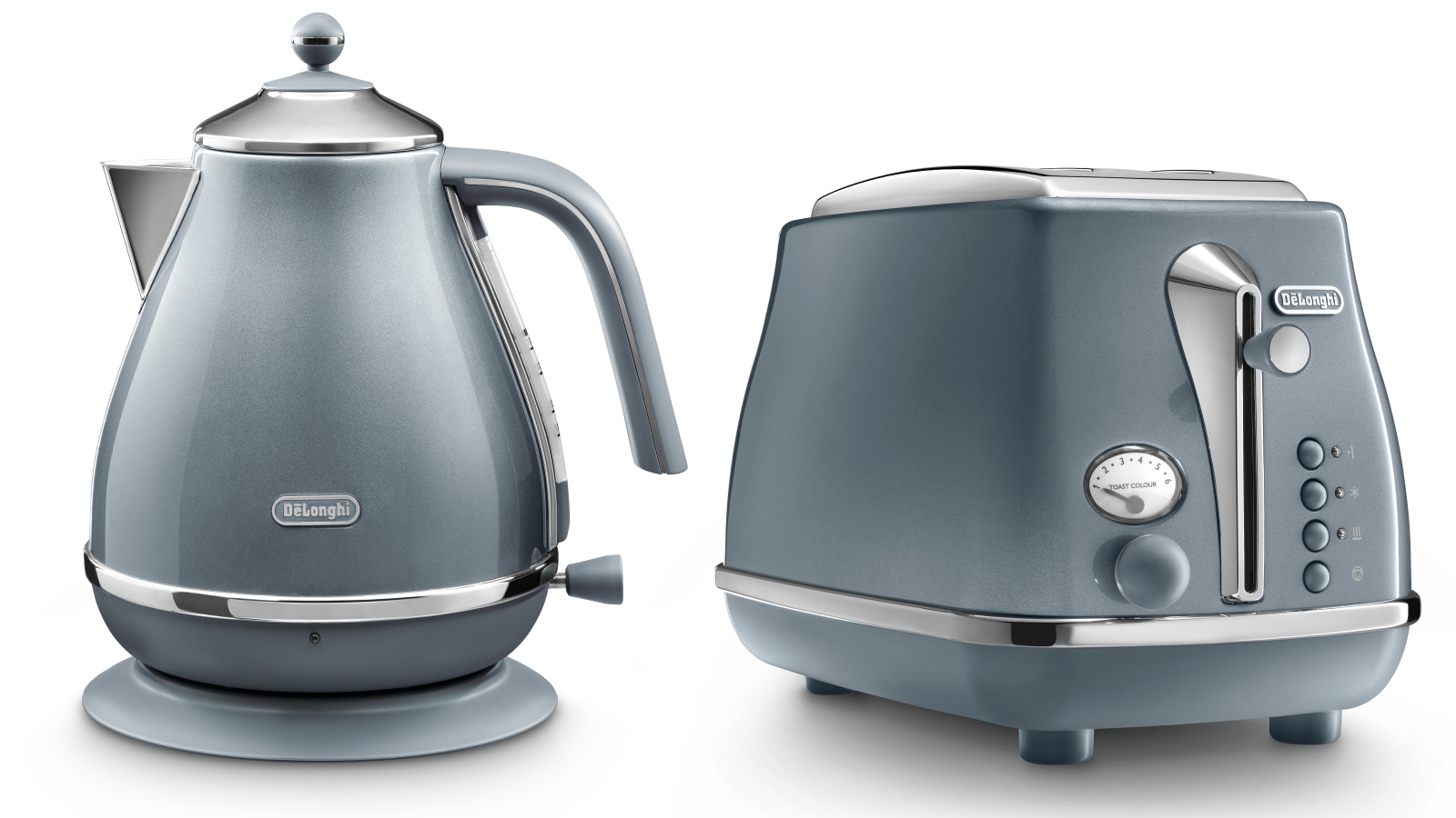 De'Longhi Icona Metallics Breakfast Bundle - Azure | Domayne