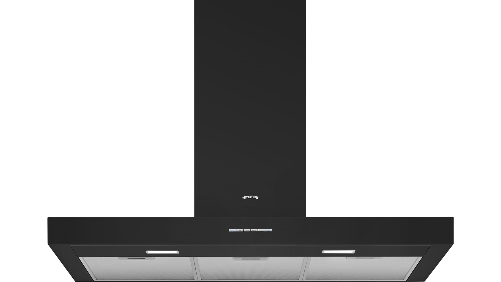 Smeg 90cm Wall Mount T-Shape Canopy Rangehood - Matte Black