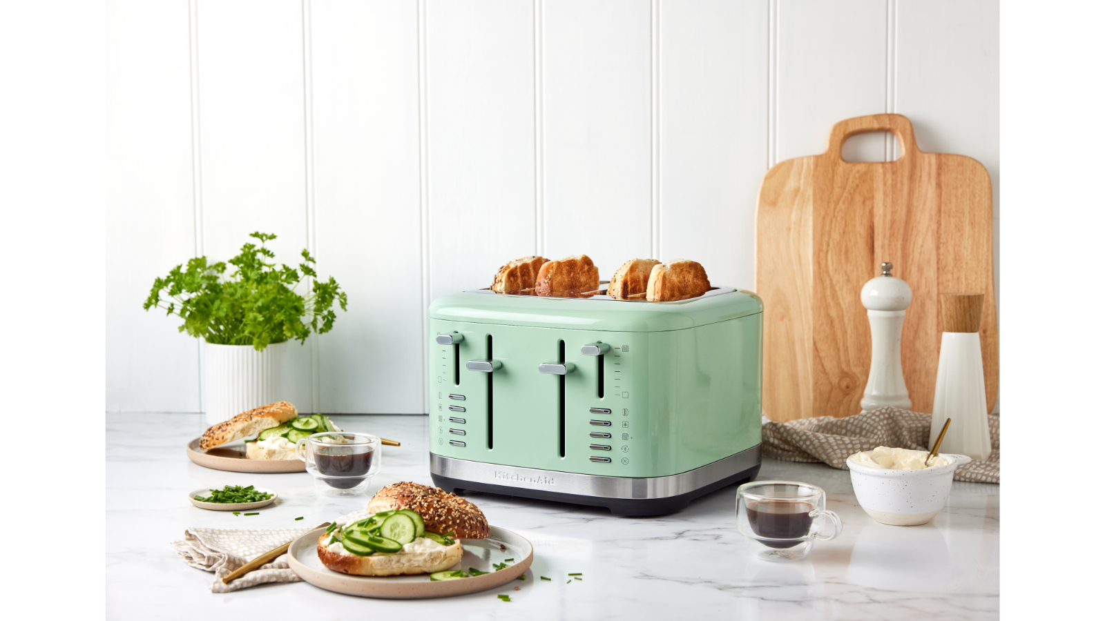 KitchenAid 4 Slice Toaster Pistachio Domayne