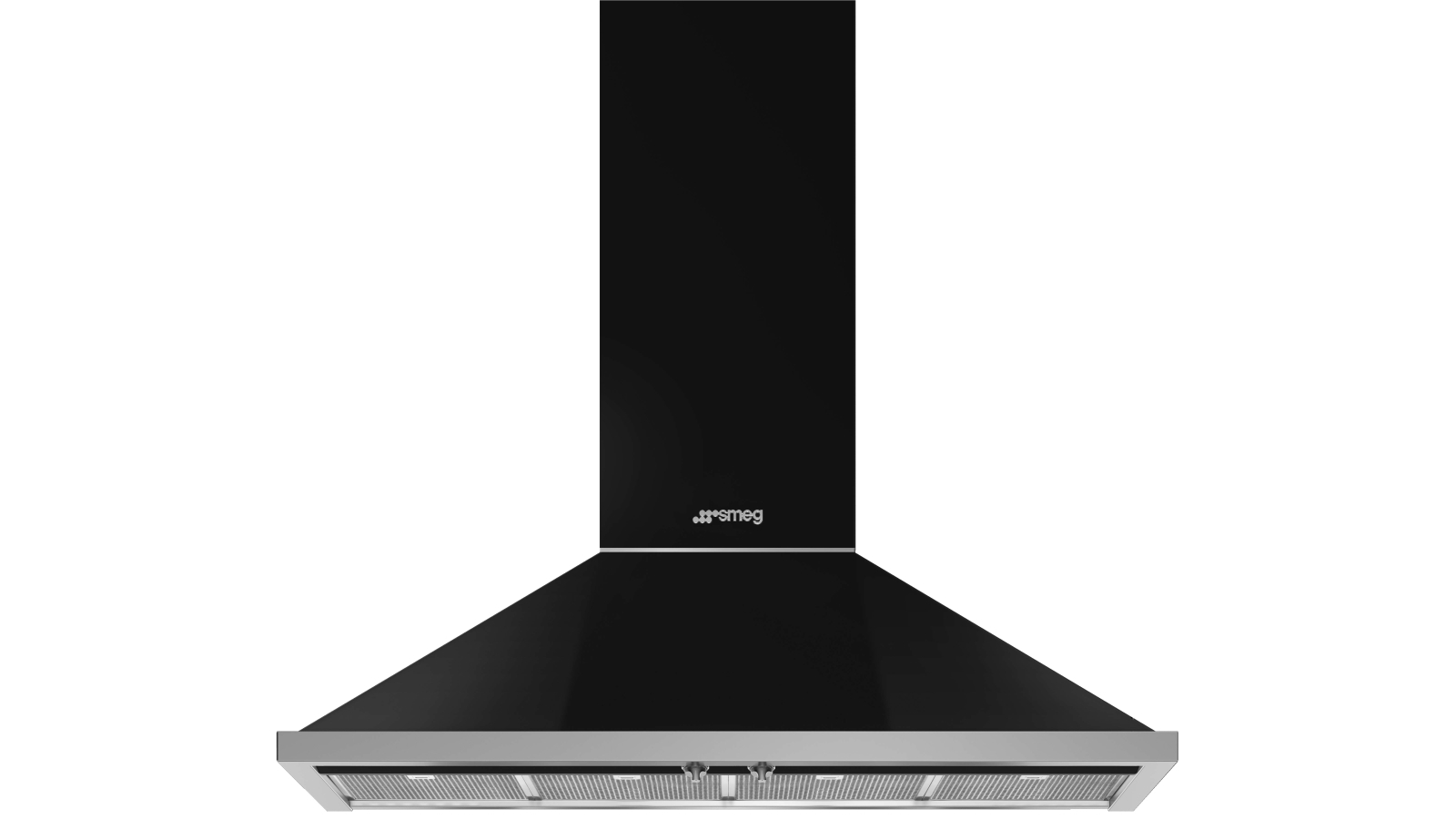 Smeg 120cm Portofino Canopy Rangehood - Black