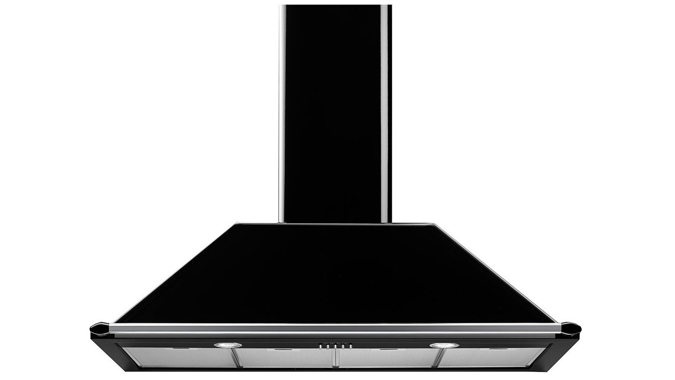 Smeg Victoria 110cm Wall Mount Canopy Rangehood - Black