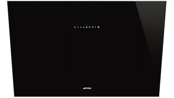 Smeg 900mm Angled Wall Mount Rangehood - Black