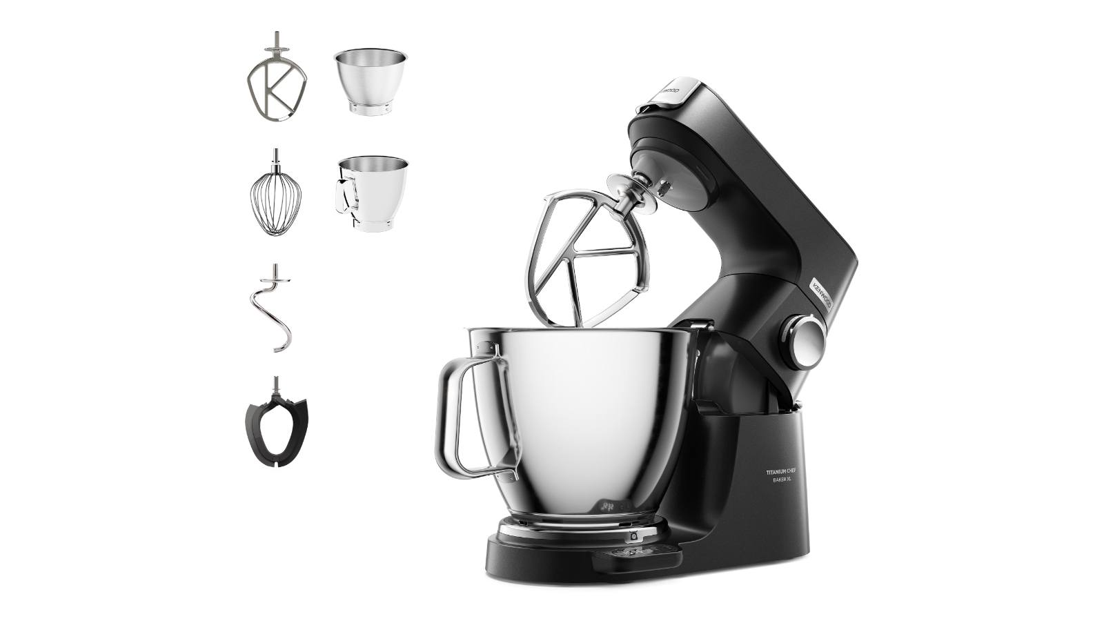 Kenwood Titanium Chef Baker XL Stand Mixer - Black