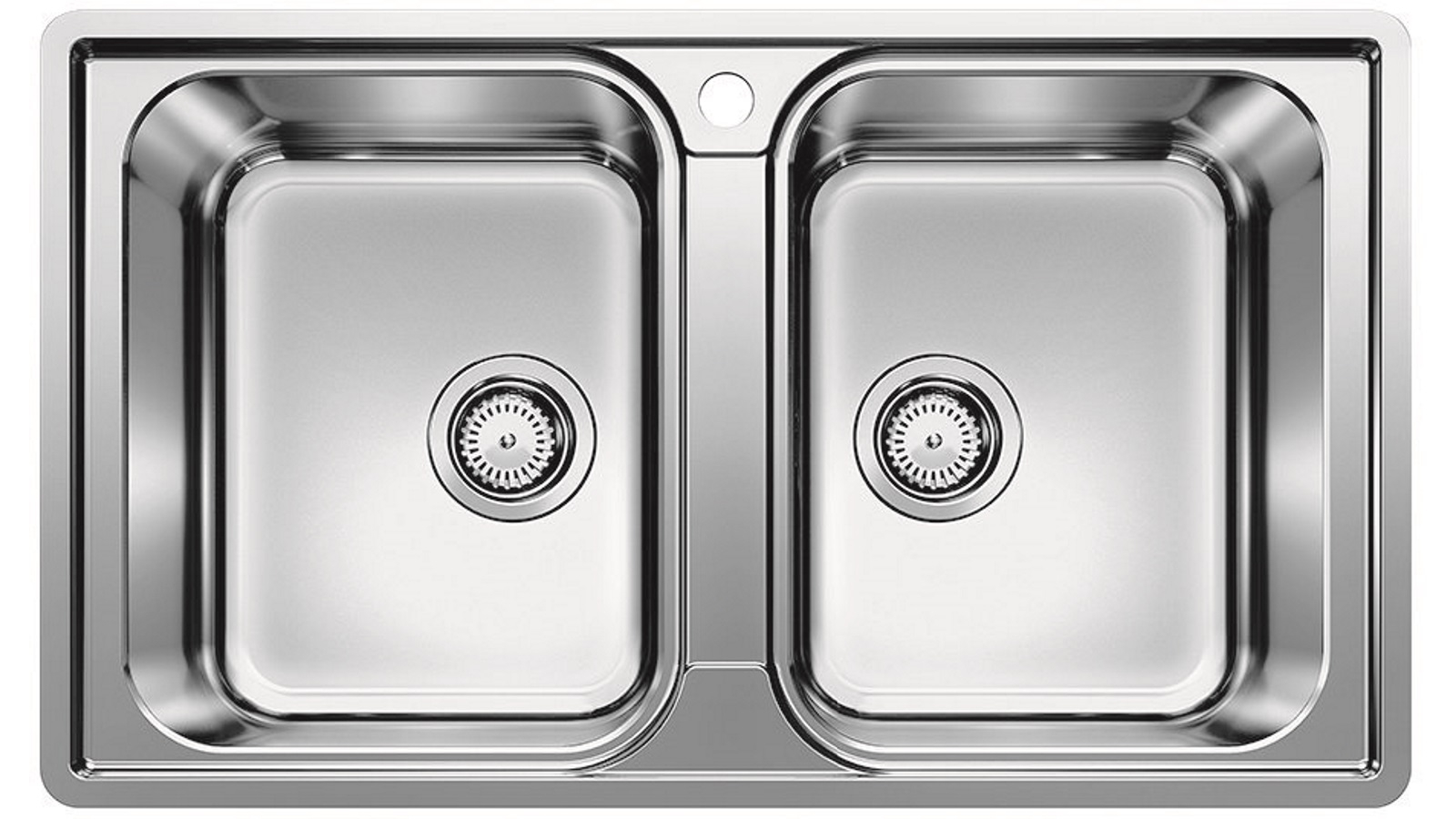 Blanco Inset/Flushmount Double Bowl Sink - Stainless Steel 