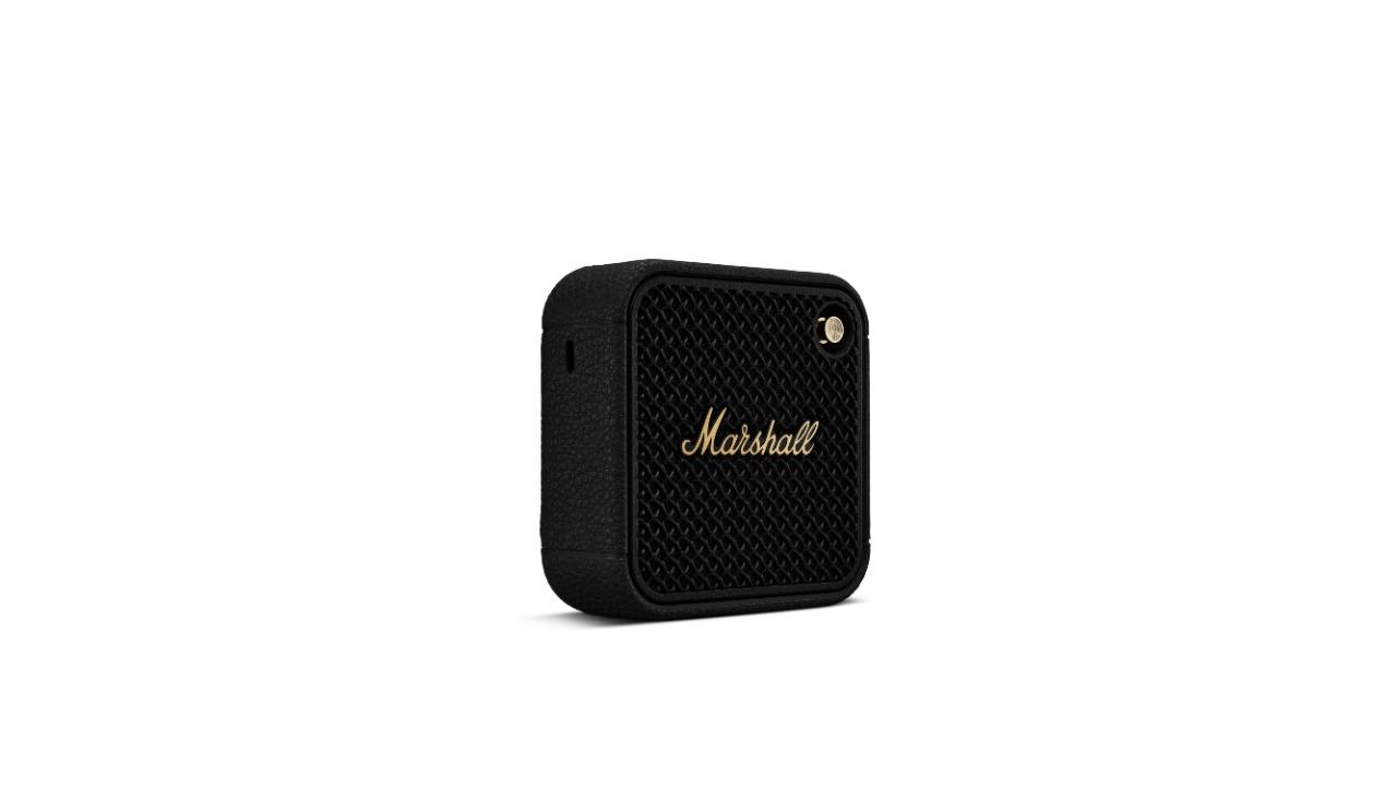 Marshall Willen II Bluetooth Speaker - Black and Brass | Domayne