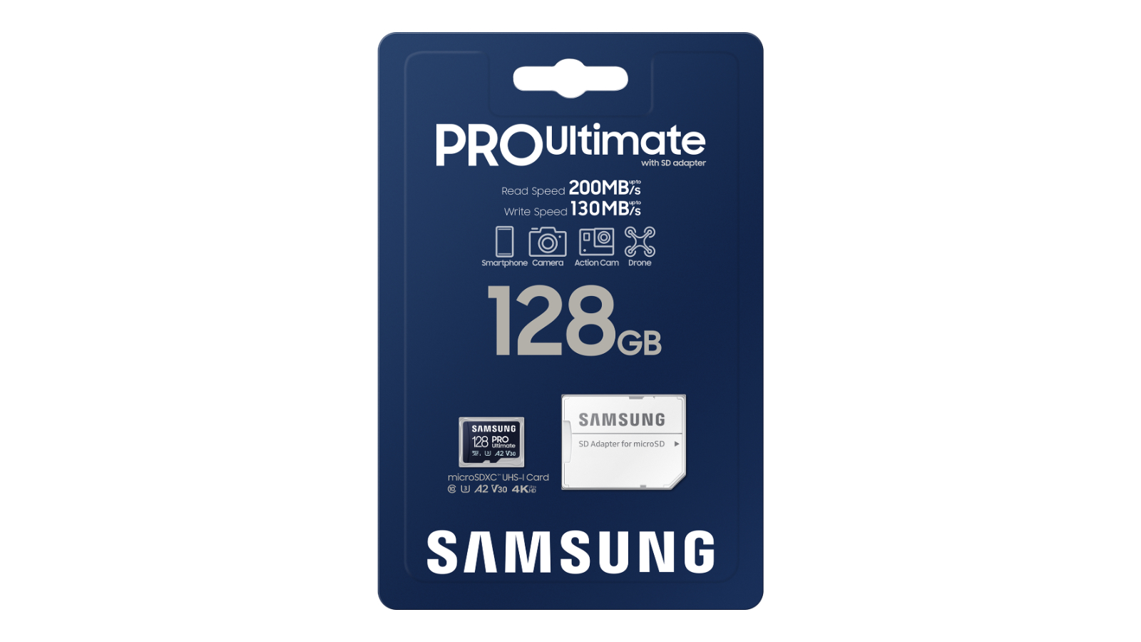 Samsung Pro Ultimate 128GB MicroSD with SD Adapter | Domayne