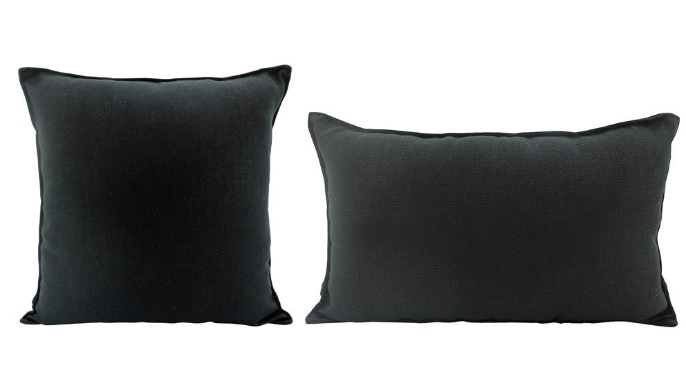 Basic Linen Black Cushion 