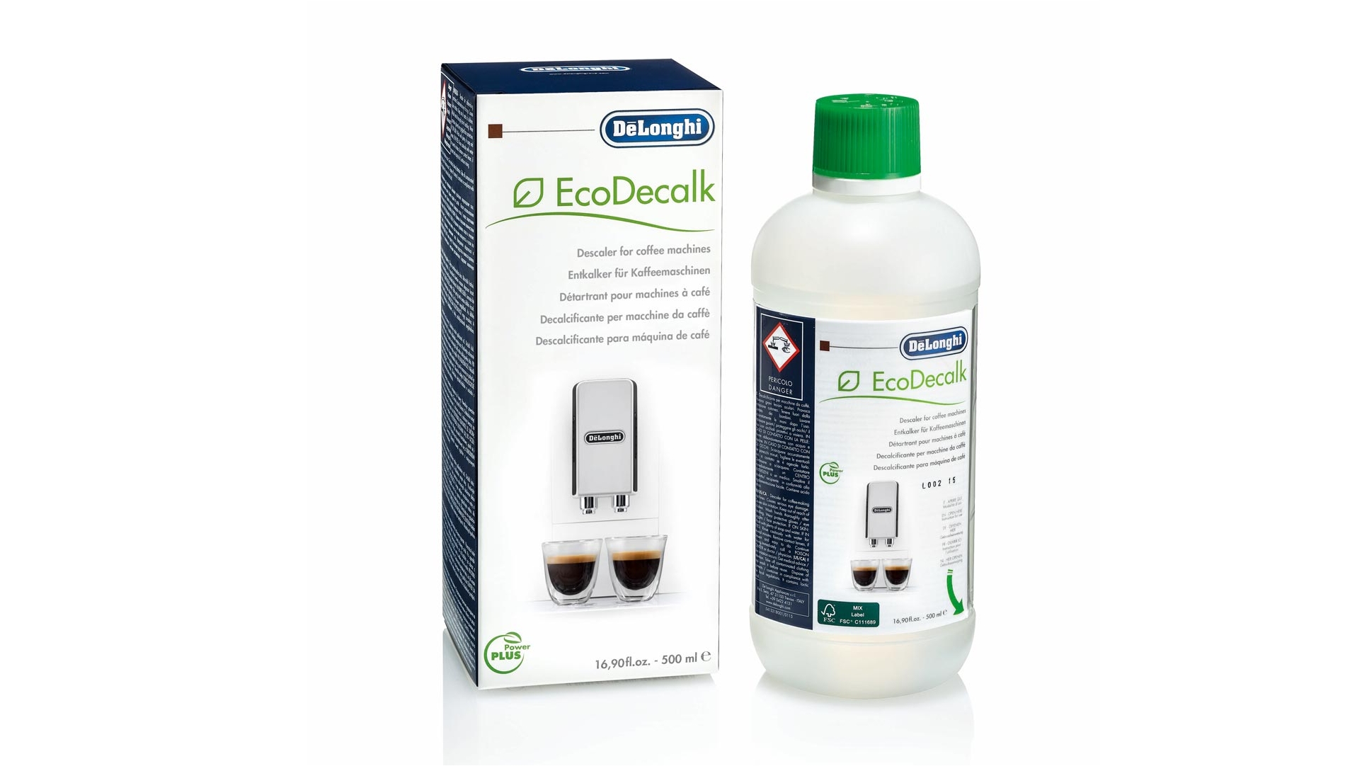 De longhi EcoDecalk Coffee Machine Descaler Solution 500ml Domayne