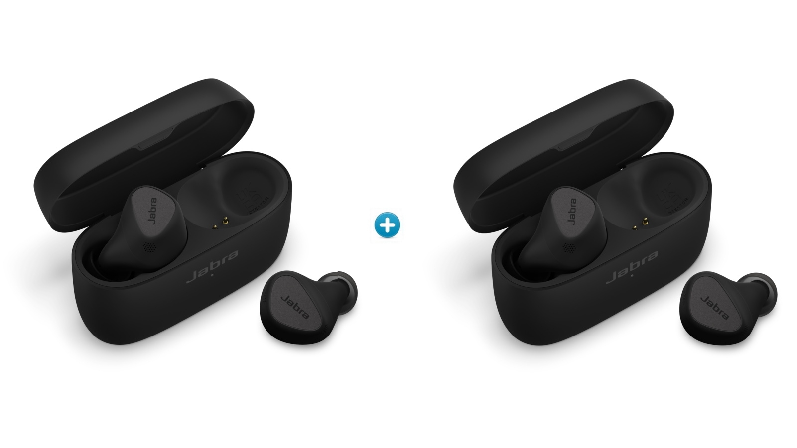 Jabra Set of 2 Elite 5 Hybrid ANC True Wireless Earbuds - Titanium