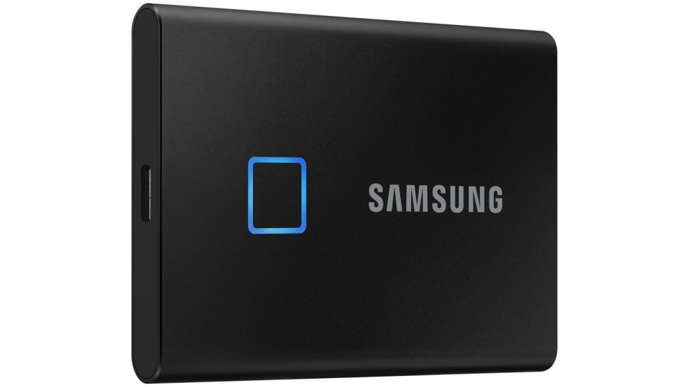 Samsung T7 Touch 2TB Portable SSD - Black | Domayne