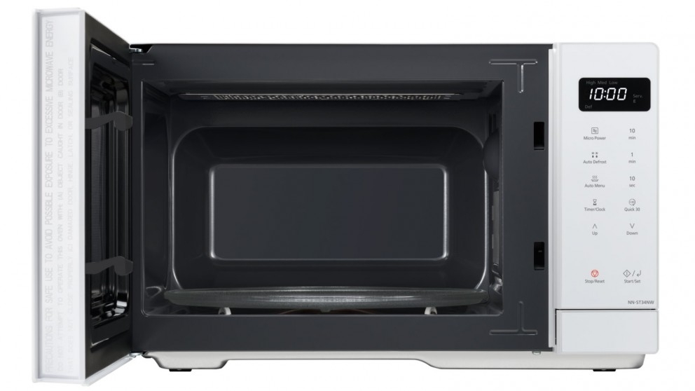 Panasonic 25L Compact Microwave Oven White Domayne