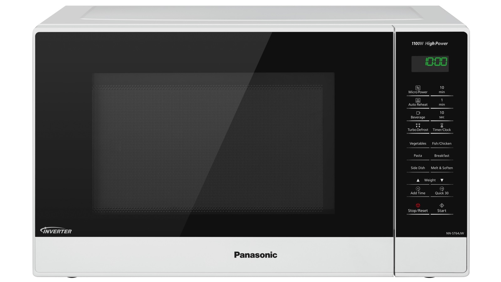 Panasonic 32L White Fascia Inverter Microwave Oven Domayne
