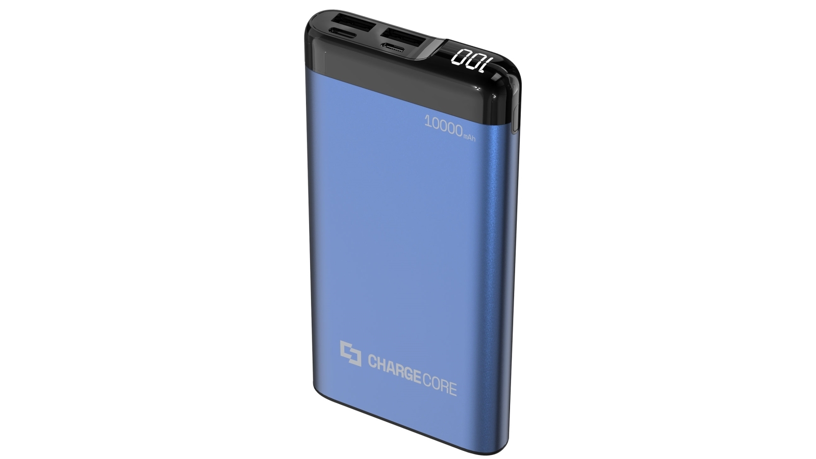 Laser 10000mAh Power Bank with LED Display Blue Domayne