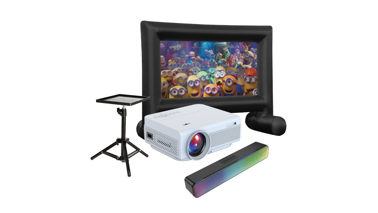 Laser Full HD Outdoor Cinema Projector Bundle