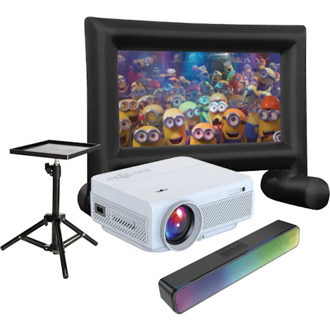 Laser Full HD Outdoor Cinema Projector Bundle