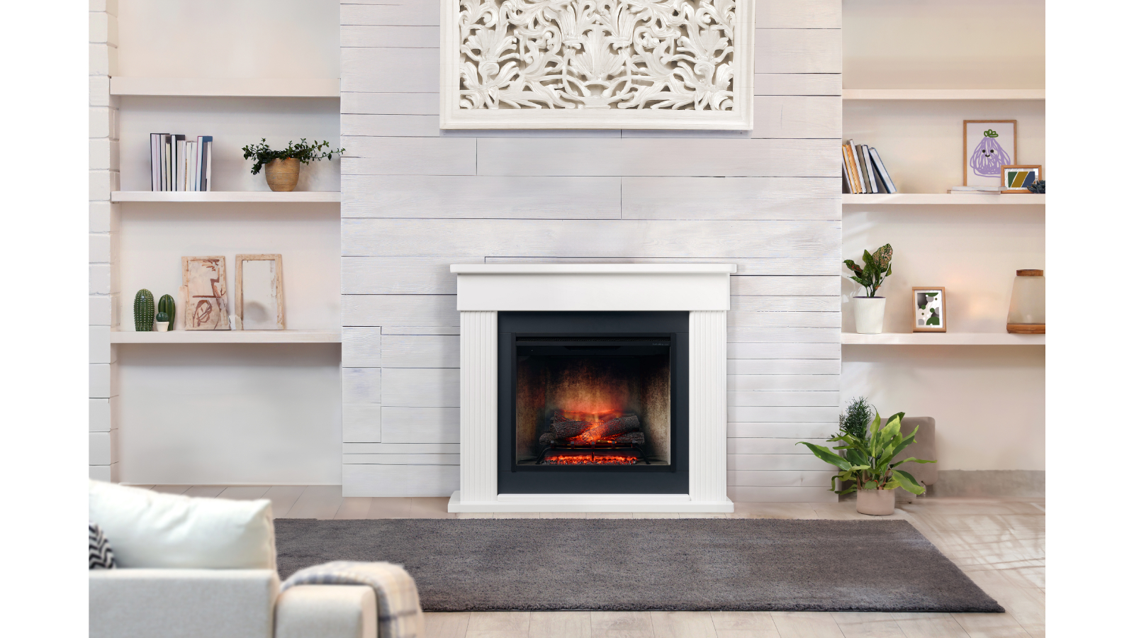 Dimplex 2kW Portland Electric Fire Suite Firebox- X-Large Domayne
