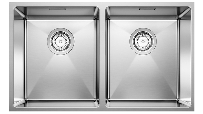 Blanco Quatrus R15 340/340-IU Double Bowl Inset/Undermount Sink