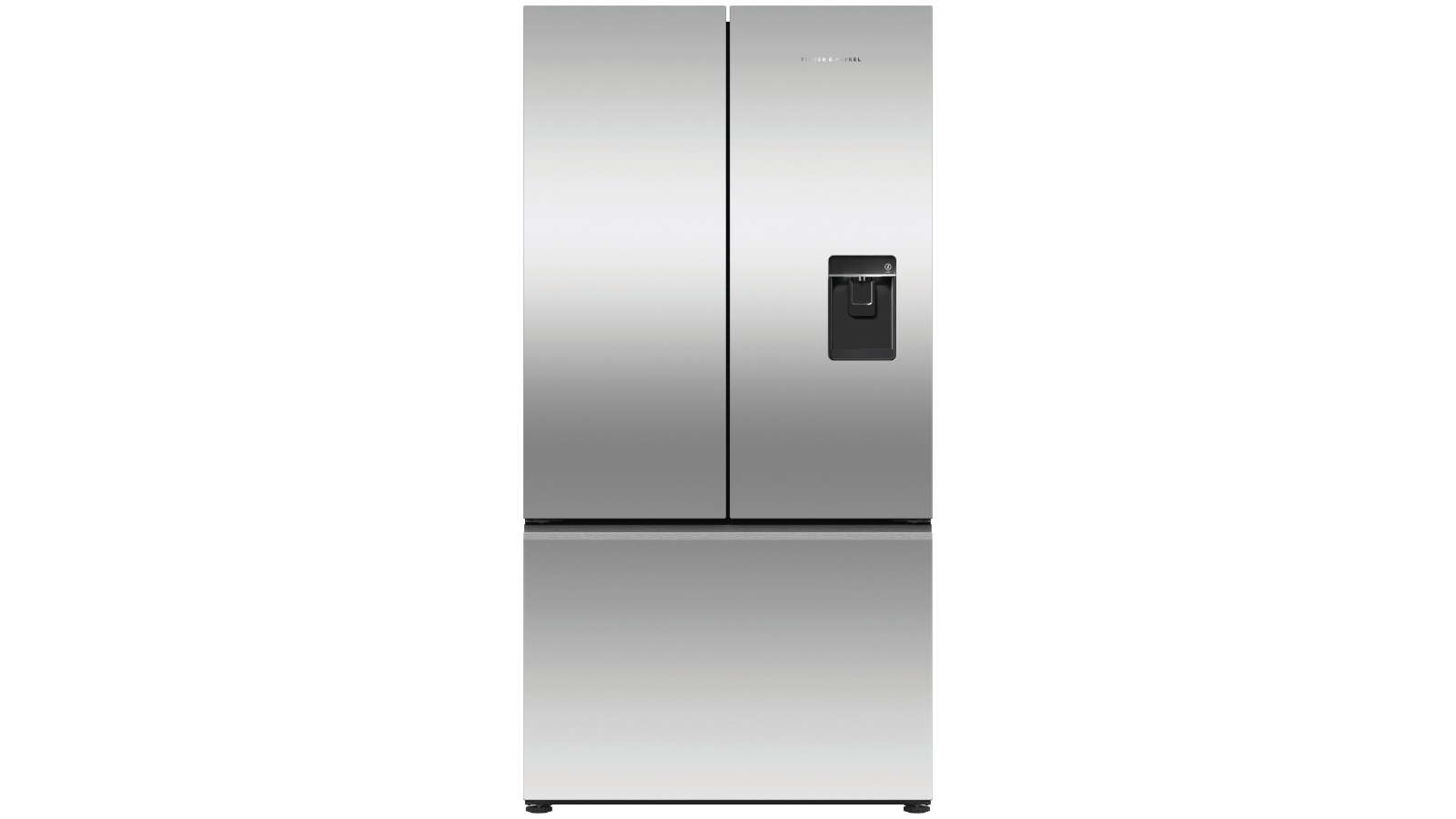 Fisher & Paykel 569L French Door Fridge with Ice & Water Dispenser - Stainless Steel