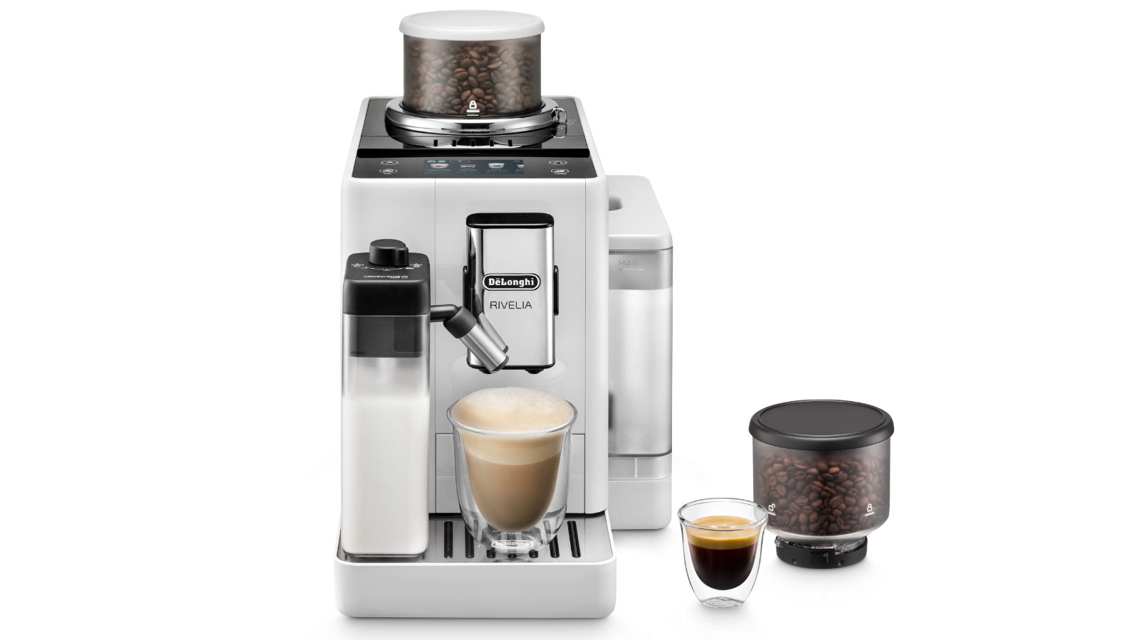 DeLonghi Rivelia Automatic Coffee Machine - White