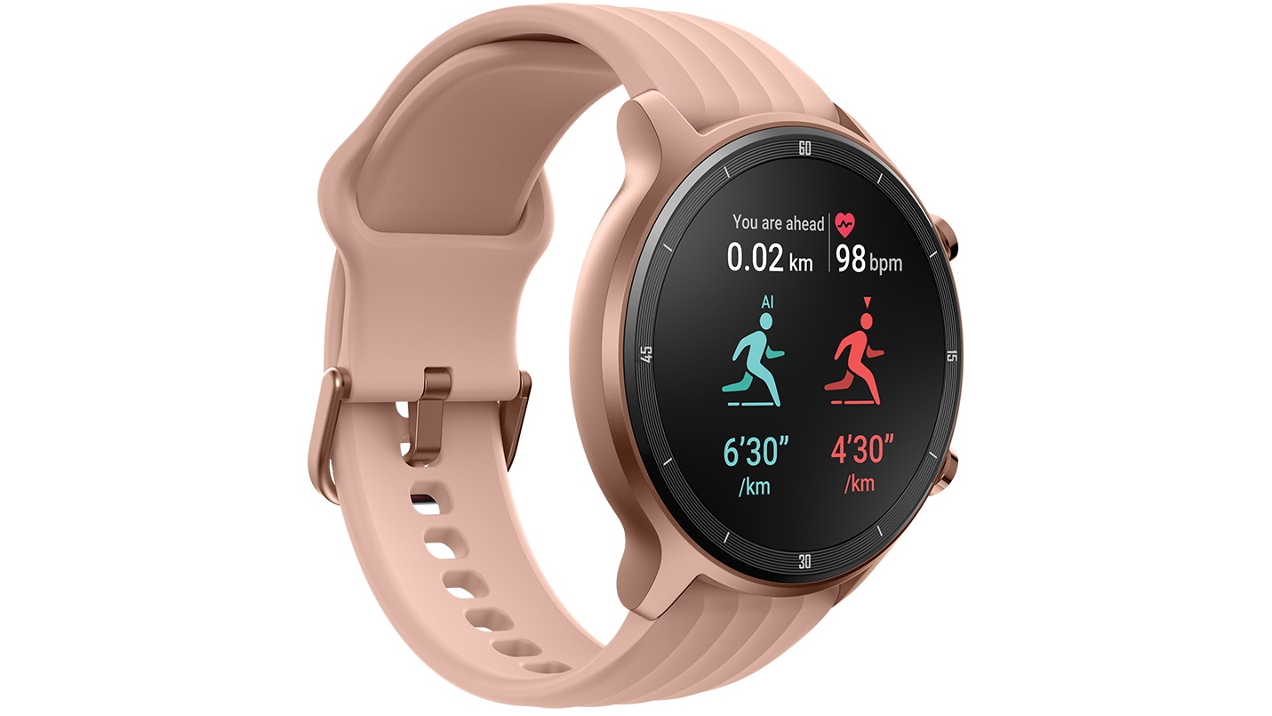 Ryze Flex Smart Watch Rose Gold with Pink Strap Domayne
