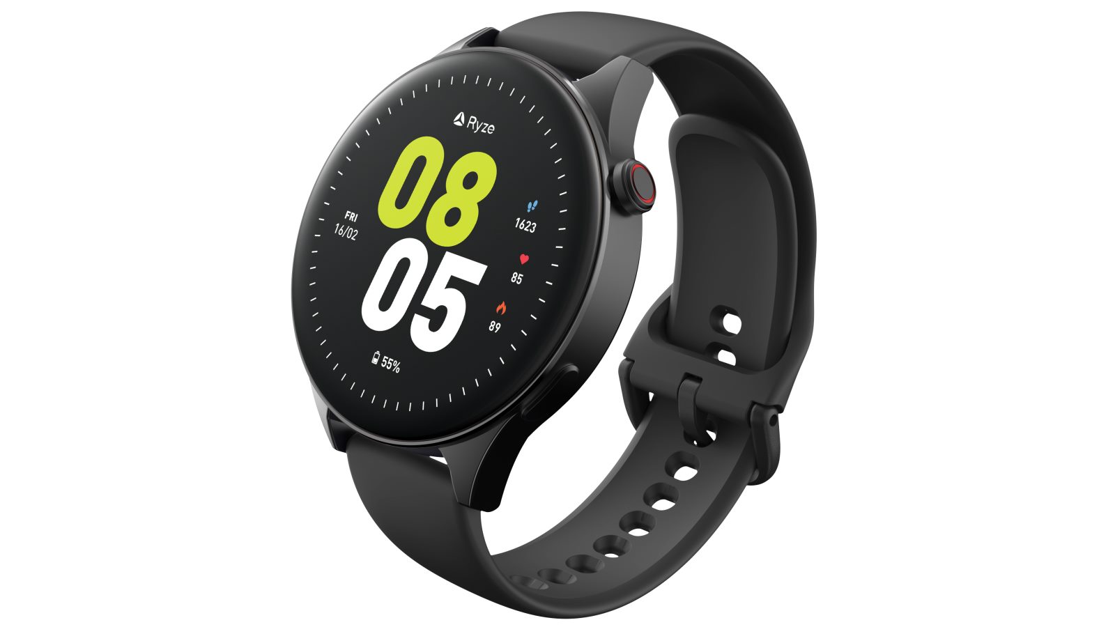 Ryze Wave Smart Watch - Black/Blue