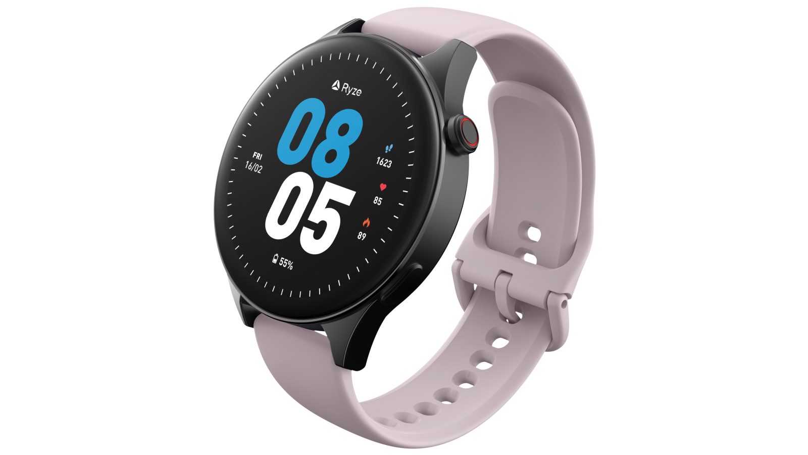 Ryze Wave Smart Watch - Lilac/Black