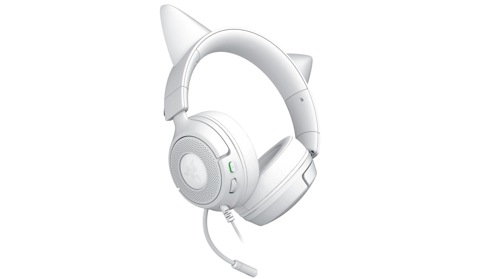 Razer Kraken Kitty V3 X Wired Headset with Kitty Ears - White