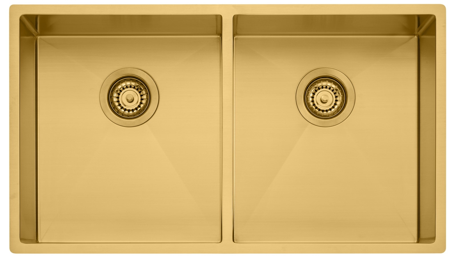 Oliveri Spectra Double Bowl Sink - Brushed Gold