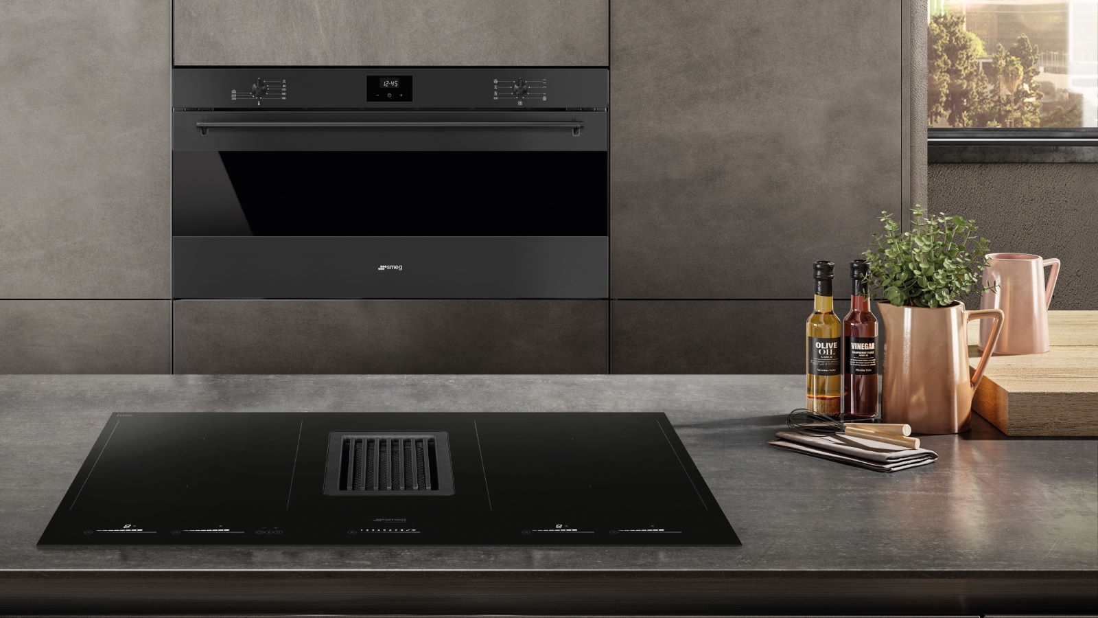 Smeg 900mm Classic Thermoseal Oven Matte Black Domayne