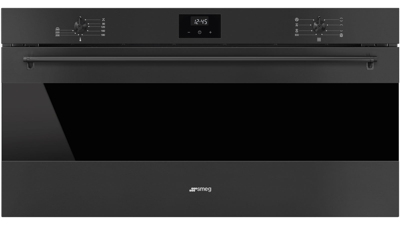 Smeg 900mm Classic Thermoseal Oven - Matte Black 