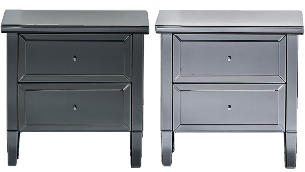 Silhouette 2-Drawer Bedside Table 